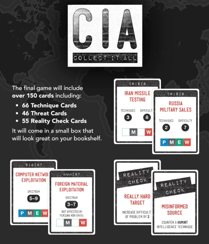 Illustration for article titled Este nuevo juego de cartas se basa en documentos de entrenamientro reales desclasificados por la CIA